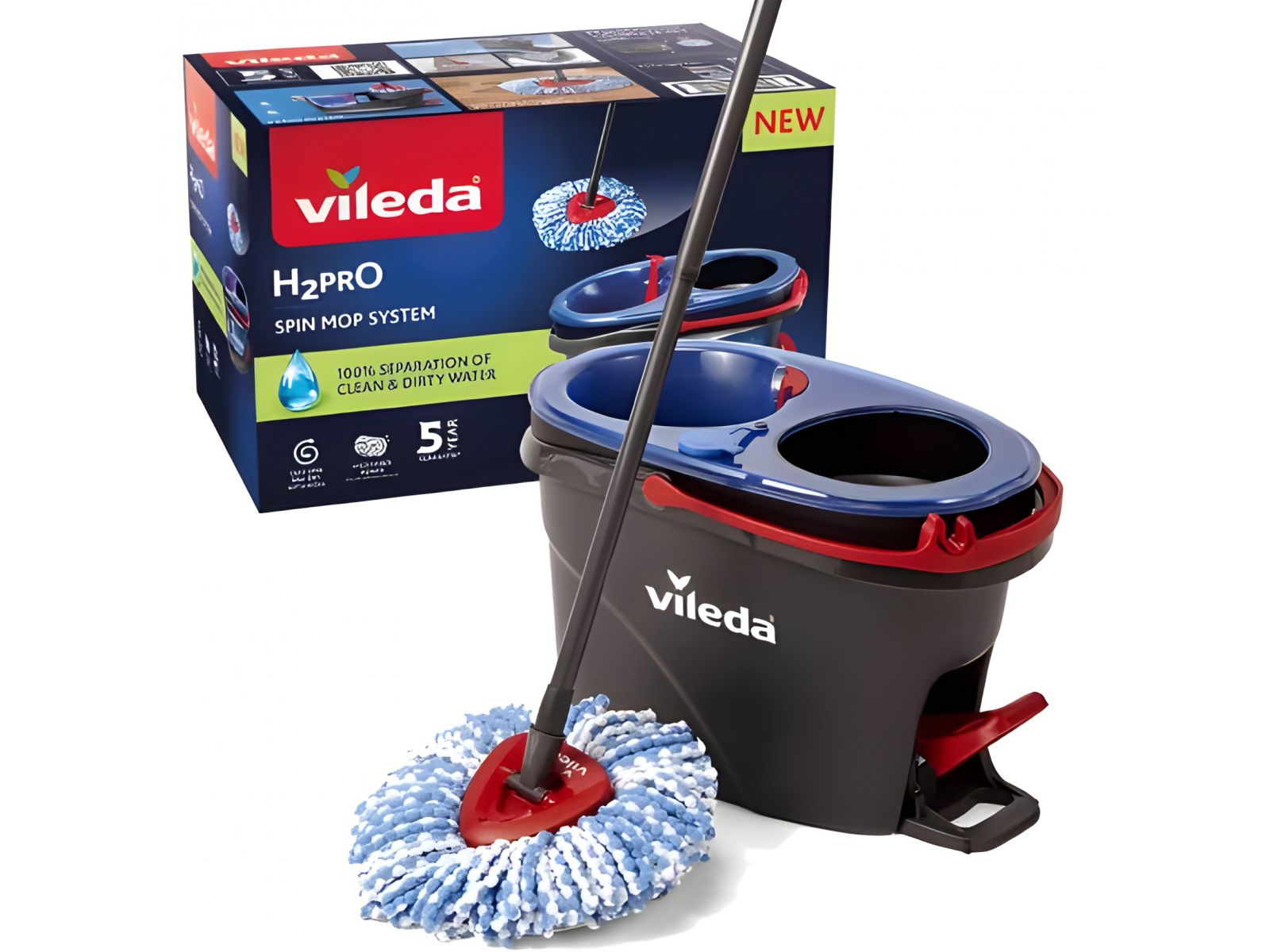 BOX Vileda Mop obrotowy H2prO 178332